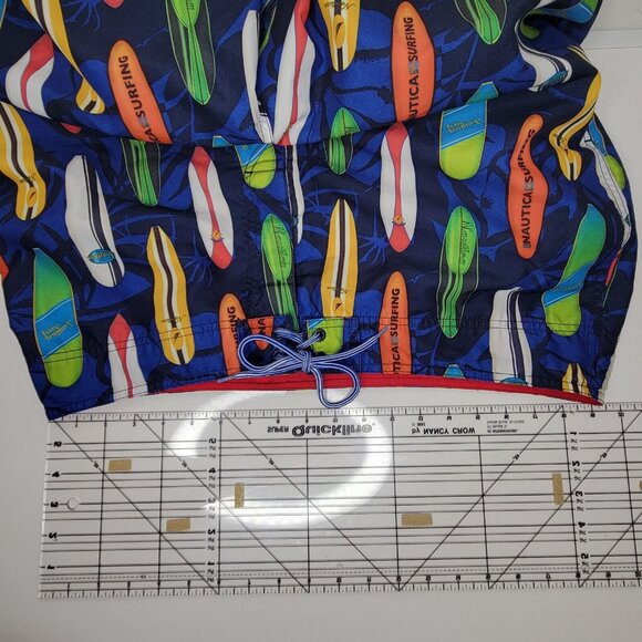 Nautica Mens Board Shorts Swim Trunks Size 38W Surf Beach 10” Inseam - Picture 4 of 10